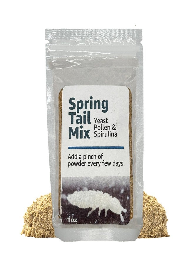 CTWPets Spring Tail Yeast Food Mix, 1oz Clean Up Crew Food, Yeast Pollen Spirulina - Image 1